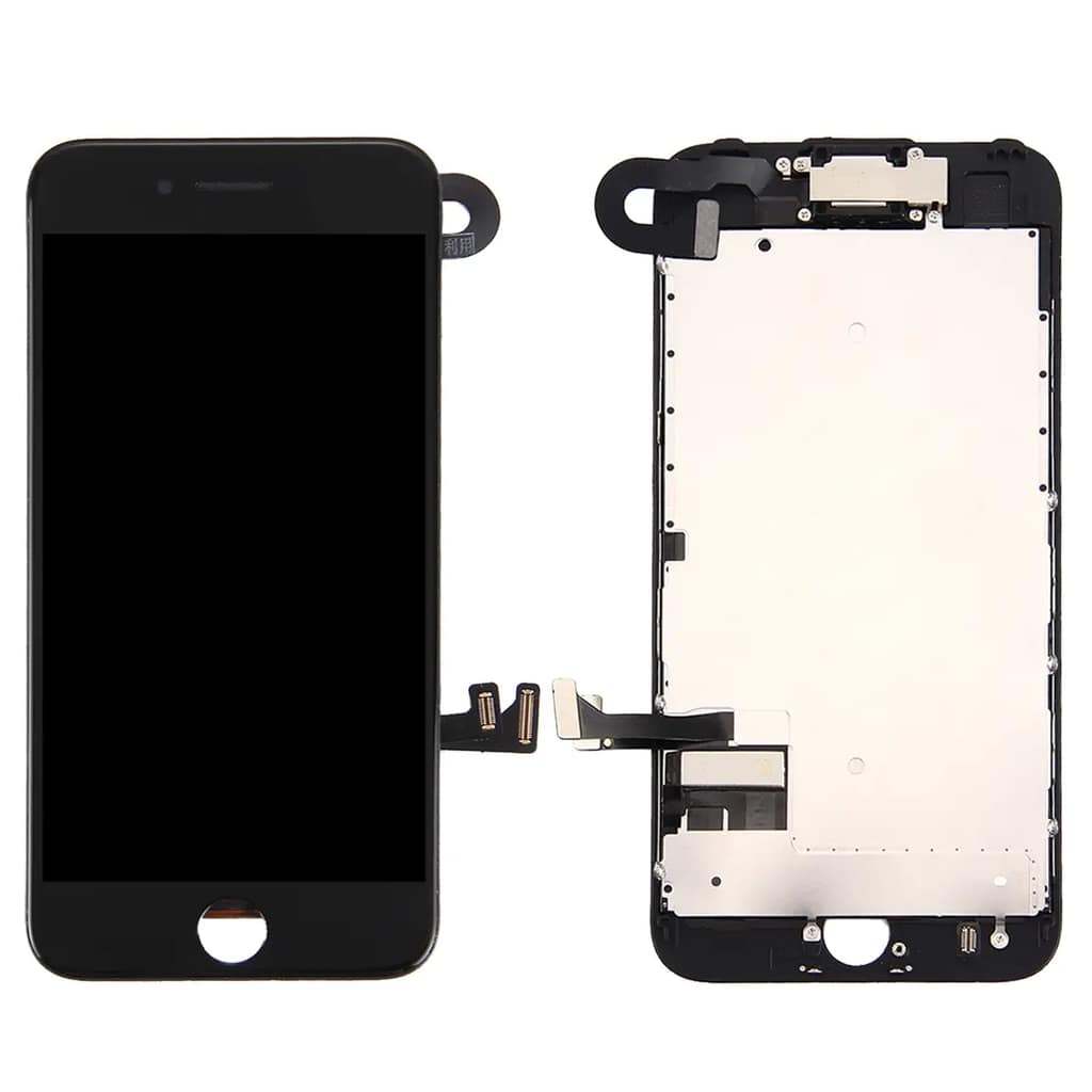 iPhone 8/SE 2020 Skärm Komplett med Kamera och Smådelar - Svart