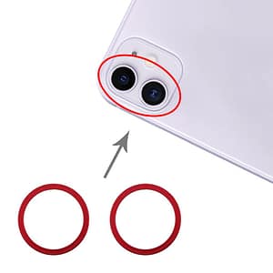 iPhone 11 Kameraring (2-pack) - Röd