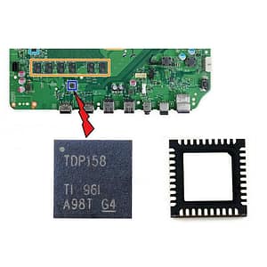 XBOX One X HDMI IC Retimer Chip + Rengöring + byte av kylpasta