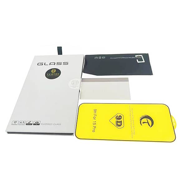Full cover tempered glass for iPhone 15 Pro