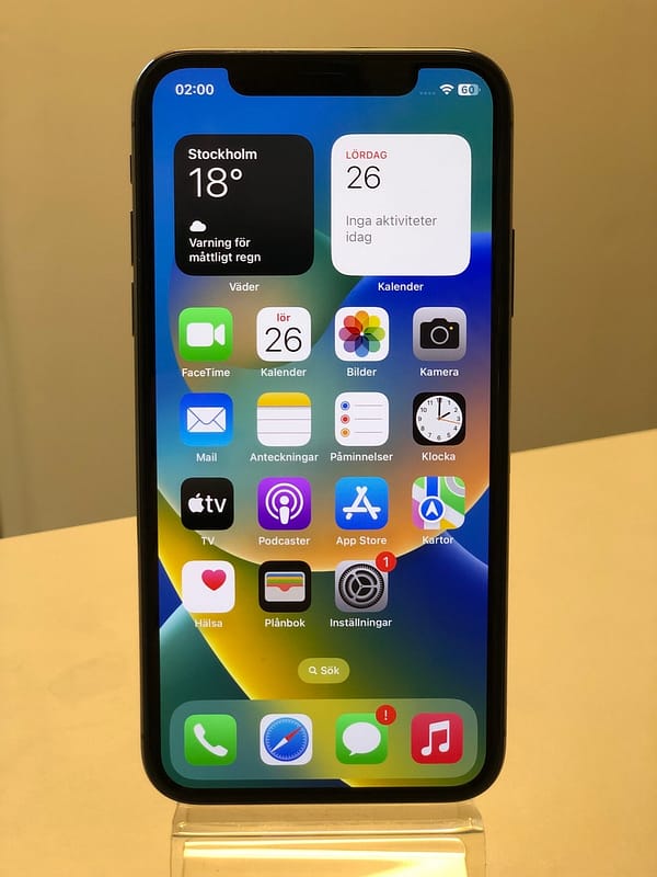 iPhone X 64GB Black - 9594 (Nytt Batteri) - Bild 2